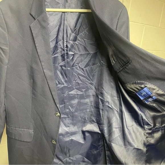 Apt. 9 Essential Extra Slim Fit Navy Blazer Jacket Men’s 42R Dress Coat - Picture 4 of 8